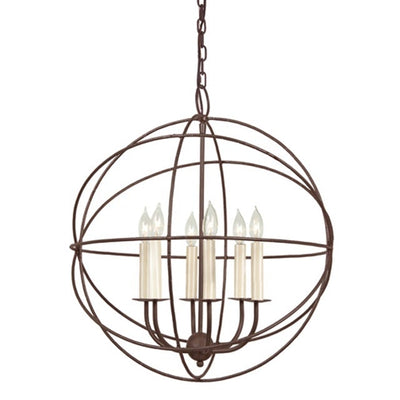 JVI Designs Six Light Globe Chandelier - Chandelamps